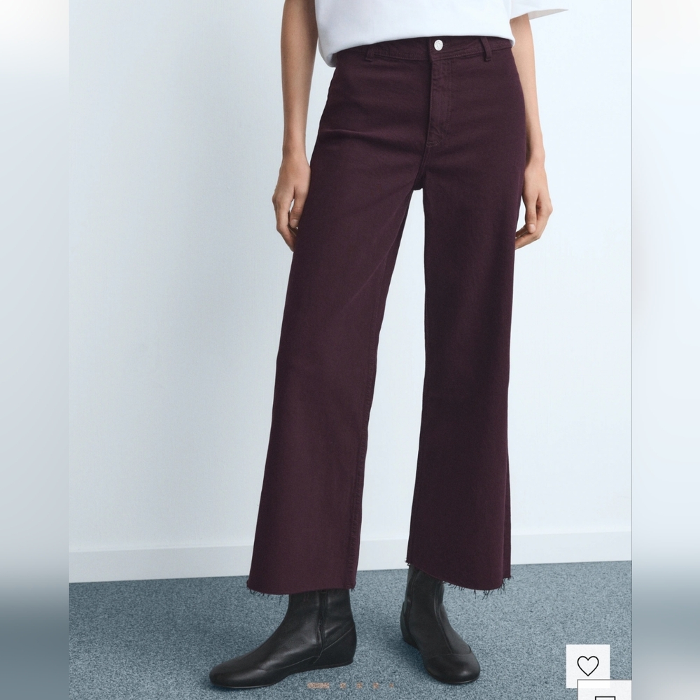 🍷 Mango High Rise culotte jeans